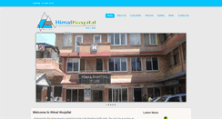 Desktop Screenshot of himalhospital.com