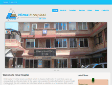 Tablet Screenshot of himalhospital.com